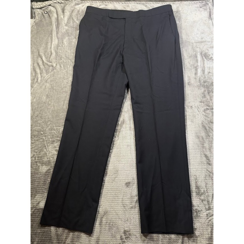 Ralph Lauren Purple Label Mens Wool Dress Pants Navy Blue‎ Made in Italy 40X31.